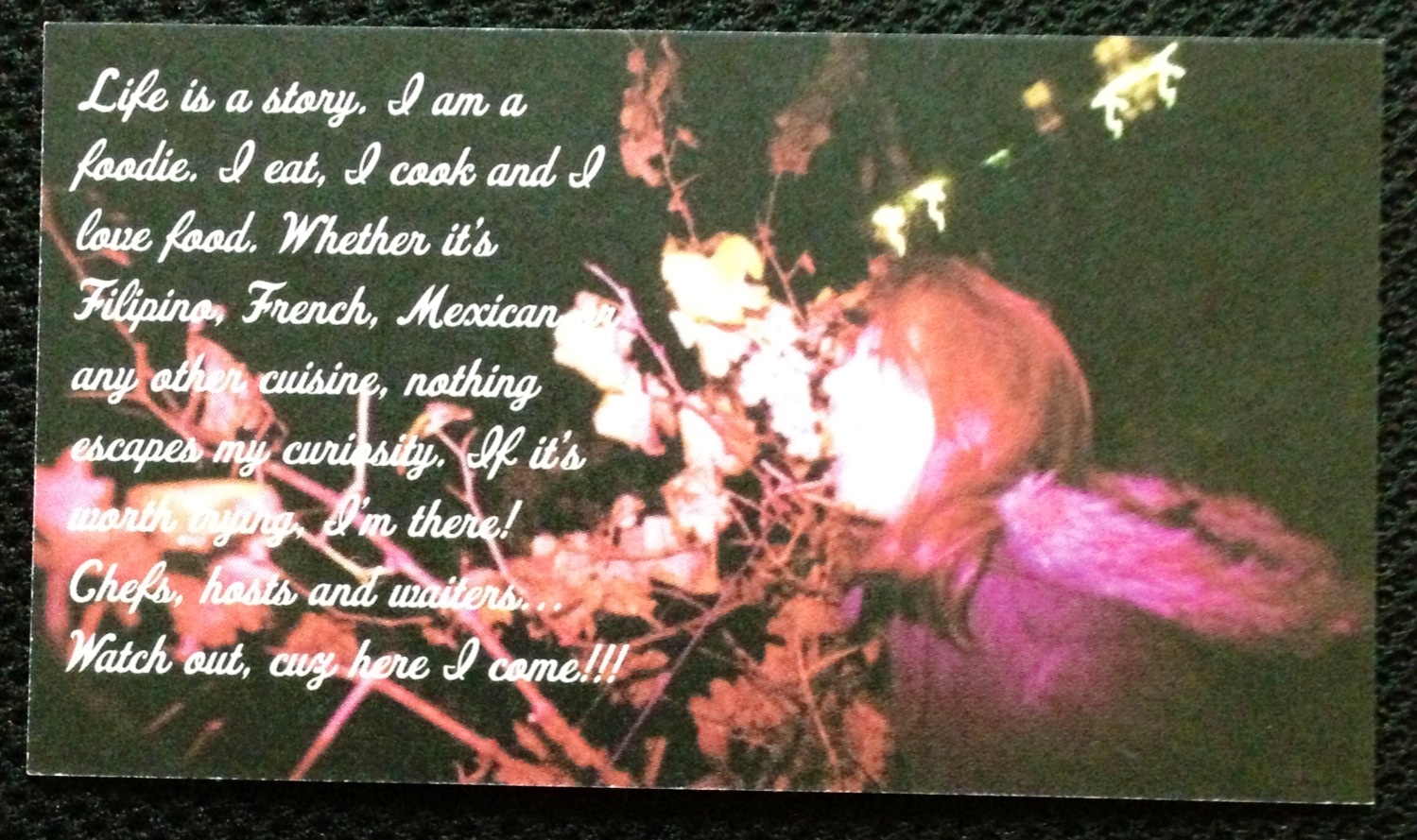 FilipinoEats.net card (back cover)